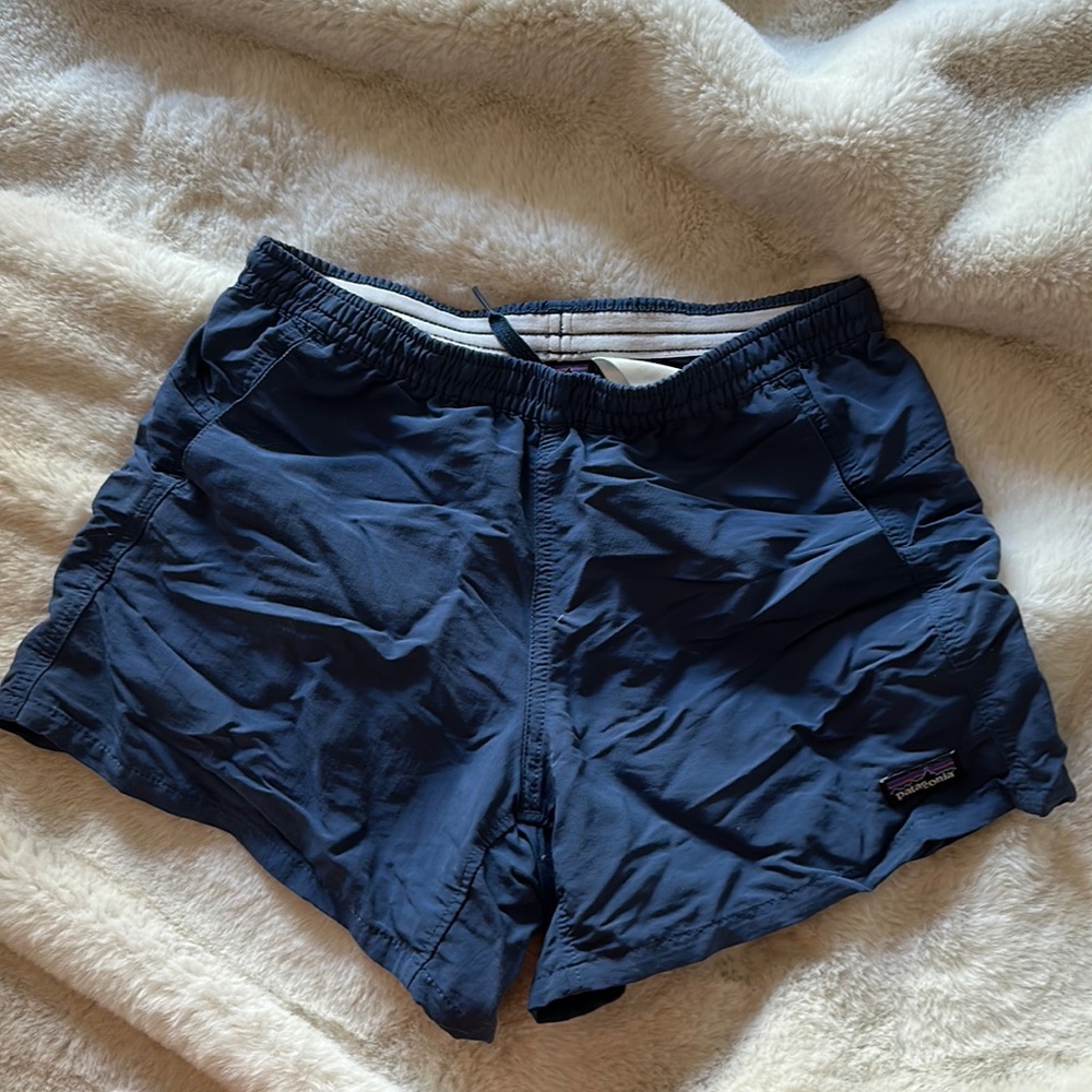 Blue women’s Patagonia baggies